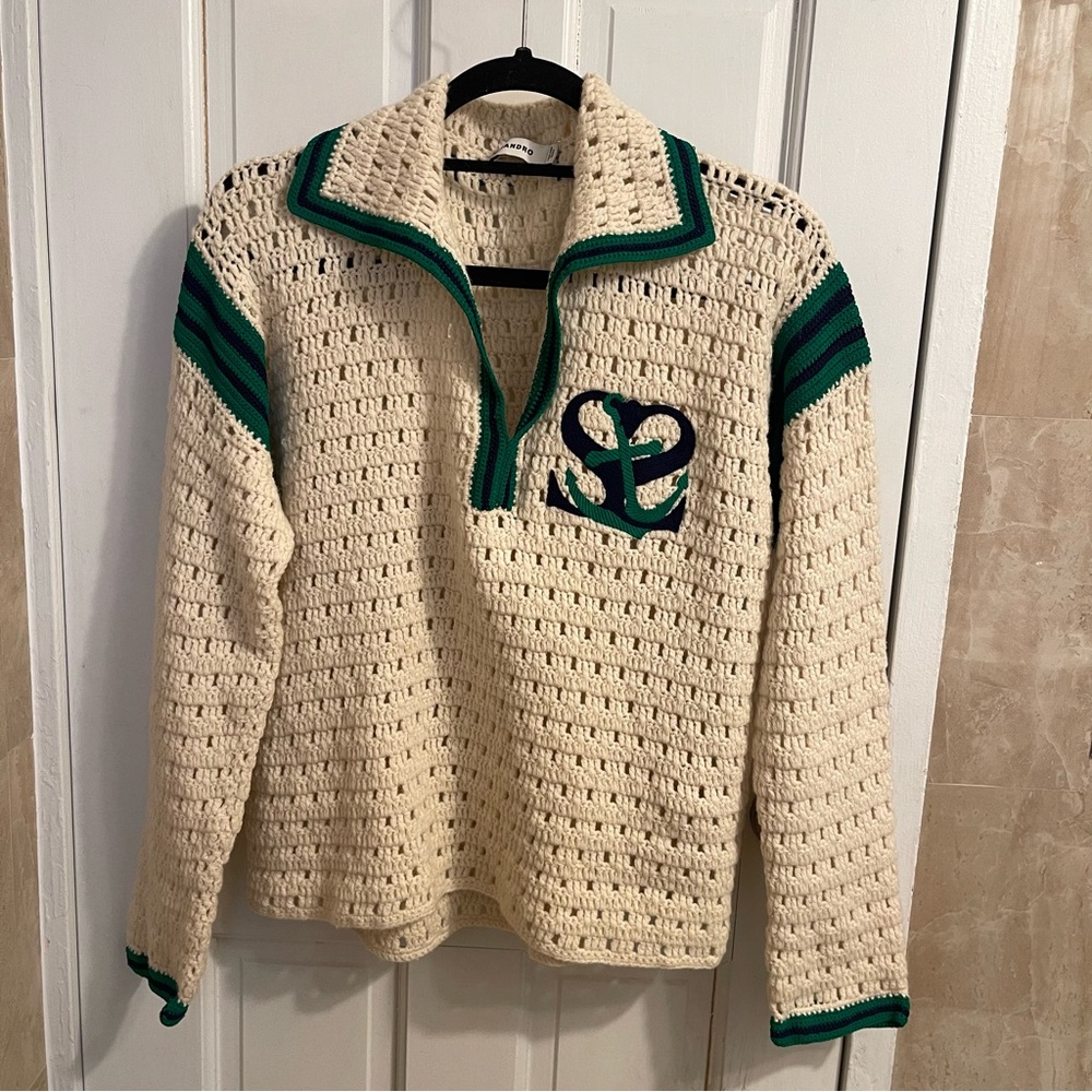 Sandro hand-knitting sweater with original receipt